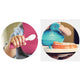 BabyBjorn - 2 Seturi hranire: farfurie, lingurita si furculita pentru bebe, Orange/ Turquoise