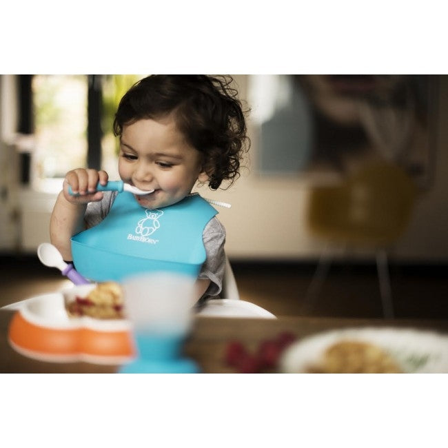 BabyBjorn - Bavetica moale Soft Bib, Turquoise - gogobaby.ro