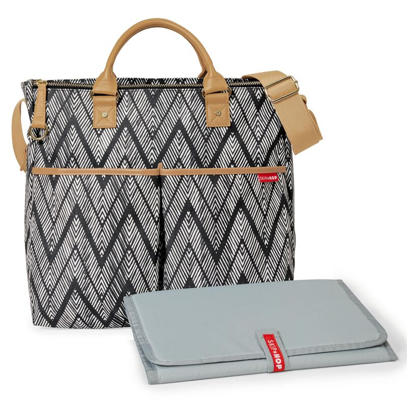 Skip Hop Geanta de scutece Duo Zig Zag Zebra - gogobaby.ro