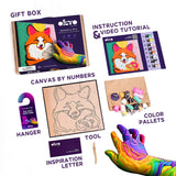 Set pictura cu argila usoara, 29*29 cm -  Fox
