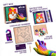 Set pictura cu argila usoara, 29*29 cm -  Fox