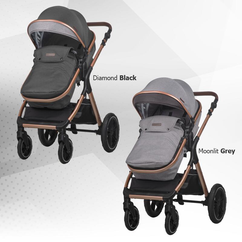 Carucior transformabil 3in1 Coccolle Melora Diamond black