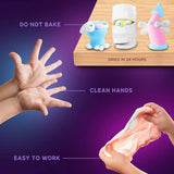 Set de Creatie Air Clay, Okto, 24 culori - White&Pastel
