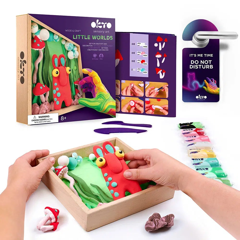 Set creatie Wood & Craft - Little Worlds, 21*21cm - Mommy Troll