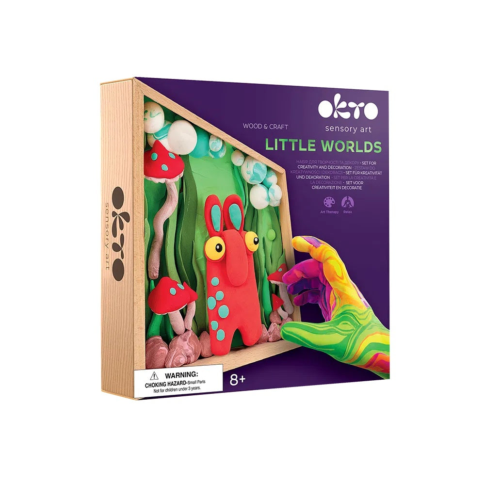 Set creatie Wood & Craft - Little Worlds, 21*21cm - Mommy Troll - gogobaby.ro