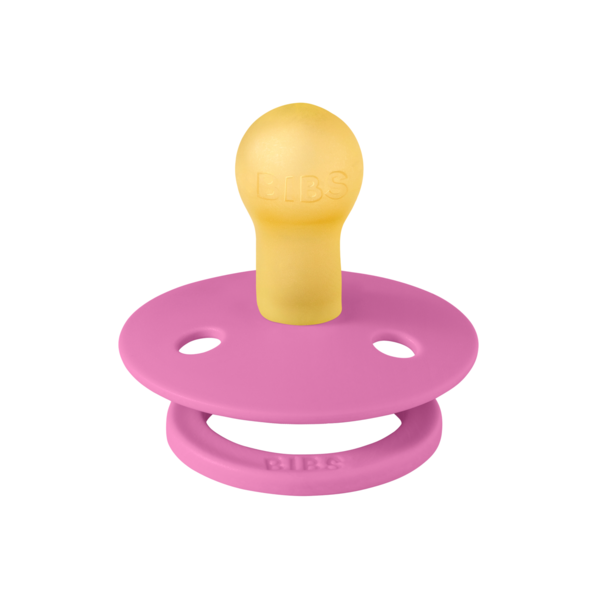 BIBS - Suzeta Colour Latex, tetina rotunda, 6 luni +-Bubblegum - gogobaby.ro