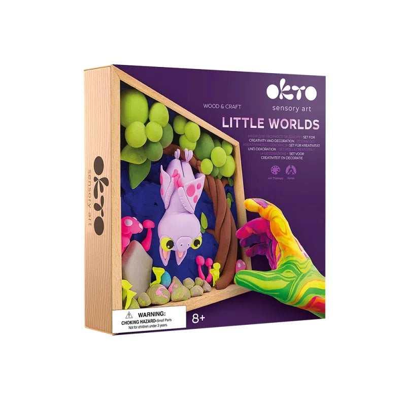Set creatie Wood & Craft - Little Worlds, 21*21cm - Bat - gogobaby.ro