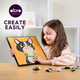 Set pictura cu argila usoara, 29*29 cm - Cat