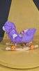 Balansoar sub forma de animal de plus, cu roti , cu muzica distractiva, unicorn ursuslet