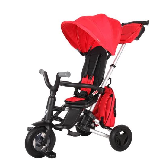 Tricicleta ultrapliabila Qplay Nova Rubber rosu - gogobaby.ro