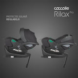 Carucior modular 4in1 Coccolle Lissia Butternut Beige cu Scoica auto iSize Coccolle Rilax Black si Baza isofix iSize Coccolle Rilax