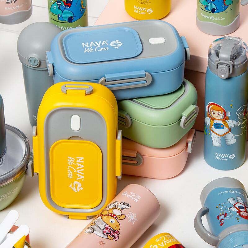 Lunchbox Nava We care 800 ml galben