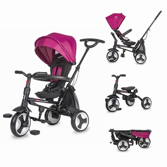 Tricicleta ultrapliabila Coccolle Spectra Magenta - gogobaby.ro