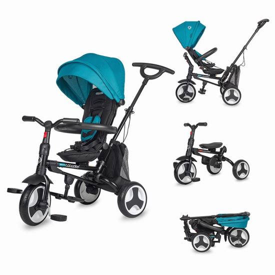 Tricicleta ultrapliabila Coccolle Spectra Turquoise Tide - gogobaby.ro