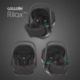 Carucior modular 4in1 Coccolle Lissia Butternut Beige cu Scoica auto iSize Coccolle Rilax Black si Baza isofix iSize Coccolle Rilax