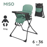 Scaun de luat masa Coccolle Miso Emerald green