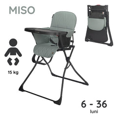 Scaun de luat masa Coccolle Miso Greystone