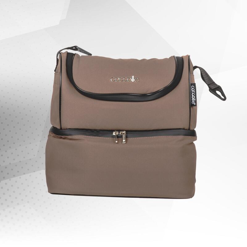 Carucior modular 4in1 Coccolle Serry Light Taupe cu Scoica auto iSize Coccolle Knox Black si Baza isofix iSize Coccolle Knox