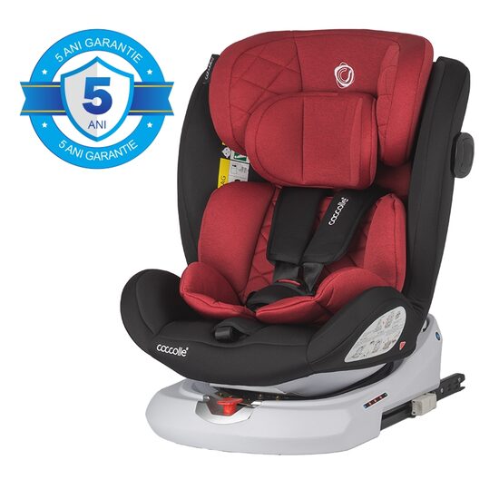 Scaun auto iSize 40-150 cm Coccolle Lyra Dahlia red - gogobaby.ro
