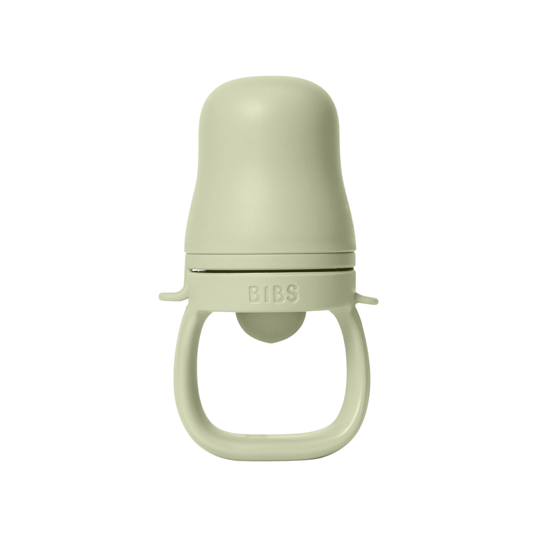 BIBS - Dispozitiv de hranire Baby Feeder cu 2 tetine din silicon, Sage - gogobaby.ro