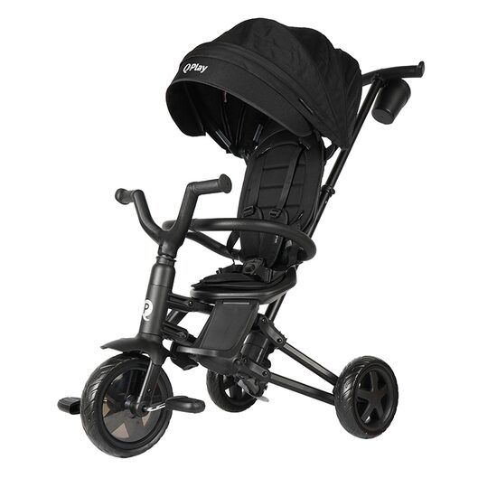 Tricicleta ultrapliabila Qplay Nova Niello Negru - gogobaby.ro