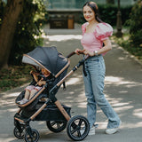 Carucior transformabil 3in1 Coccolle Melora Diamond black