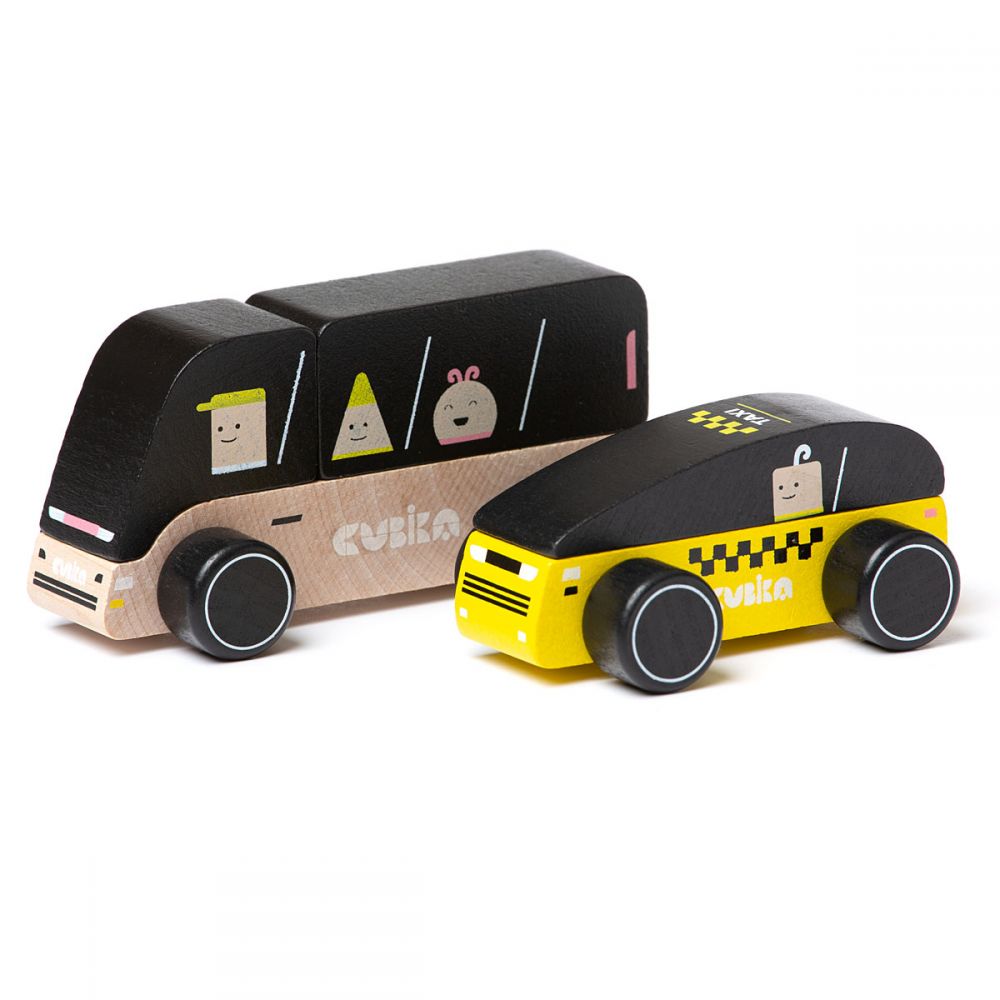 Jucarie din lemn, Cubika, City Truck - gogobaby.ro