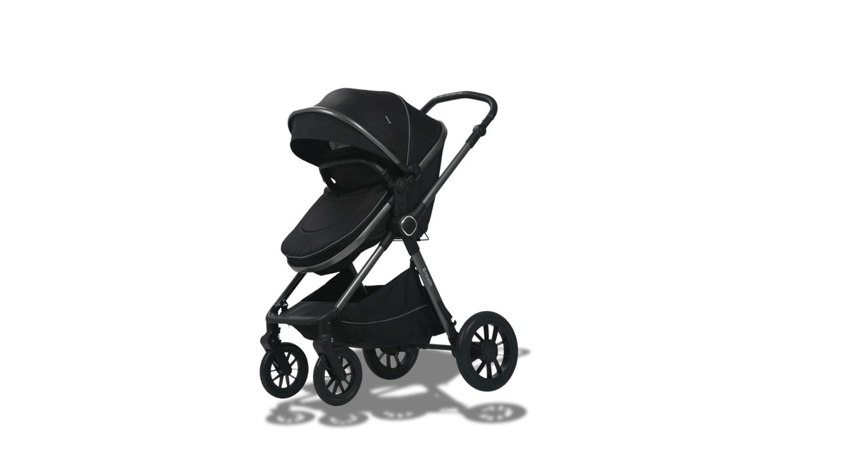 Carucior Luxmom Breath 3 in 1 NEGRU