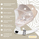 Leagan electric pentru bebelusi, cu spatar reglabil si senzor de miscare, AppeKids Evoque - Bubble Beige