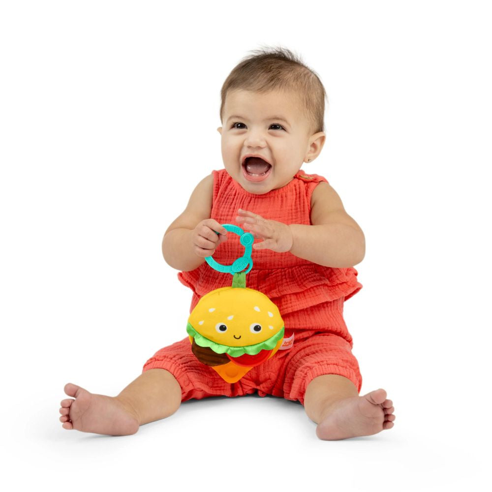 Bright Starts -  Jucarie de dentitie Say Cheeseburger - gogobaby.ro