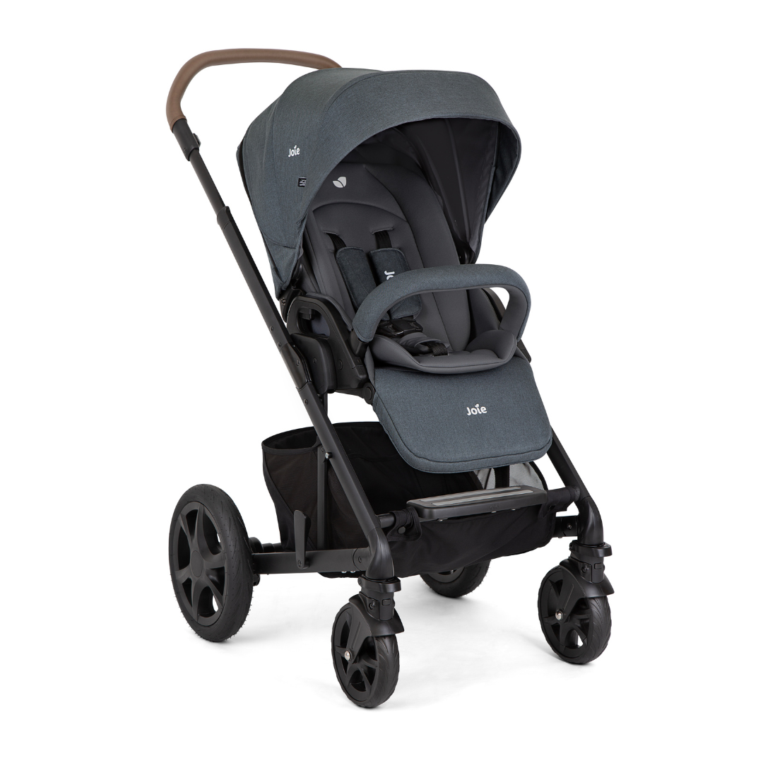 Joie - Carucior pentru copii multifunctional 3 in 1 Chrome Dlx Moonlight (Carucior Chrome DLX + Landou Moonlight + Scoica i-Snug 2 Moonlight)