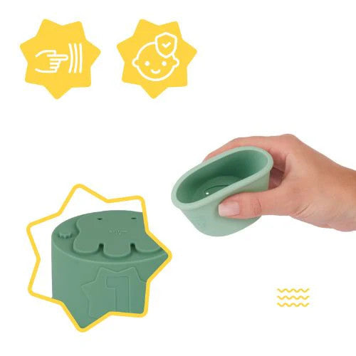Badabulle - Set 7 jucarii stivuibile pentru baie - gogobaby.ro