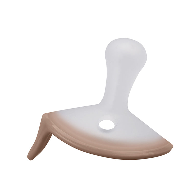 Suzeta deschisa din silicon cu cutie de depozitare, ultra-usoara, 0-6 Luni, Mombella Ciupercuta - Mocha Mousse