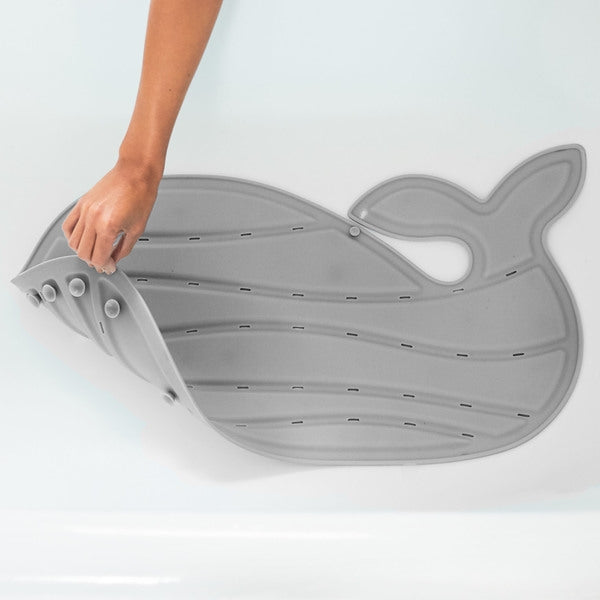 Skip Hop - Moby Covoras de baie antiderapant in forma de balena - Gri - gogobaby.ro
