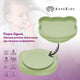 Farfurie din silicon cu ventuza, AppeKids, The Little Bear - Raw Green