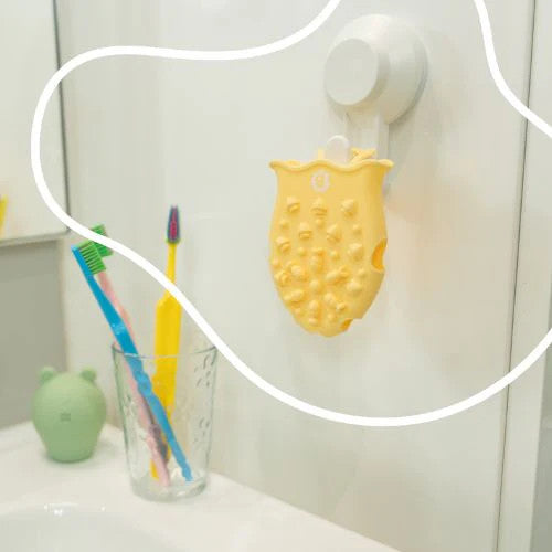 Badabulle - Perie de masaj din silicon pentru scalpul bebelusului - gogobaby.ro