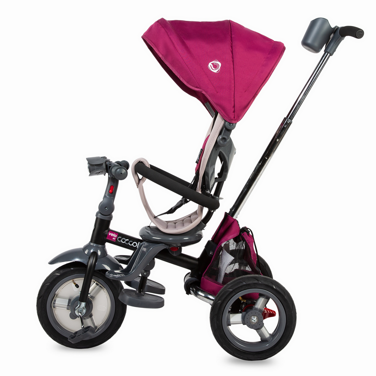 Tricicleta multifunctionala 4in1 cu sezut reversibil Coccolle Velo Air Violet - gogobaby.ro
