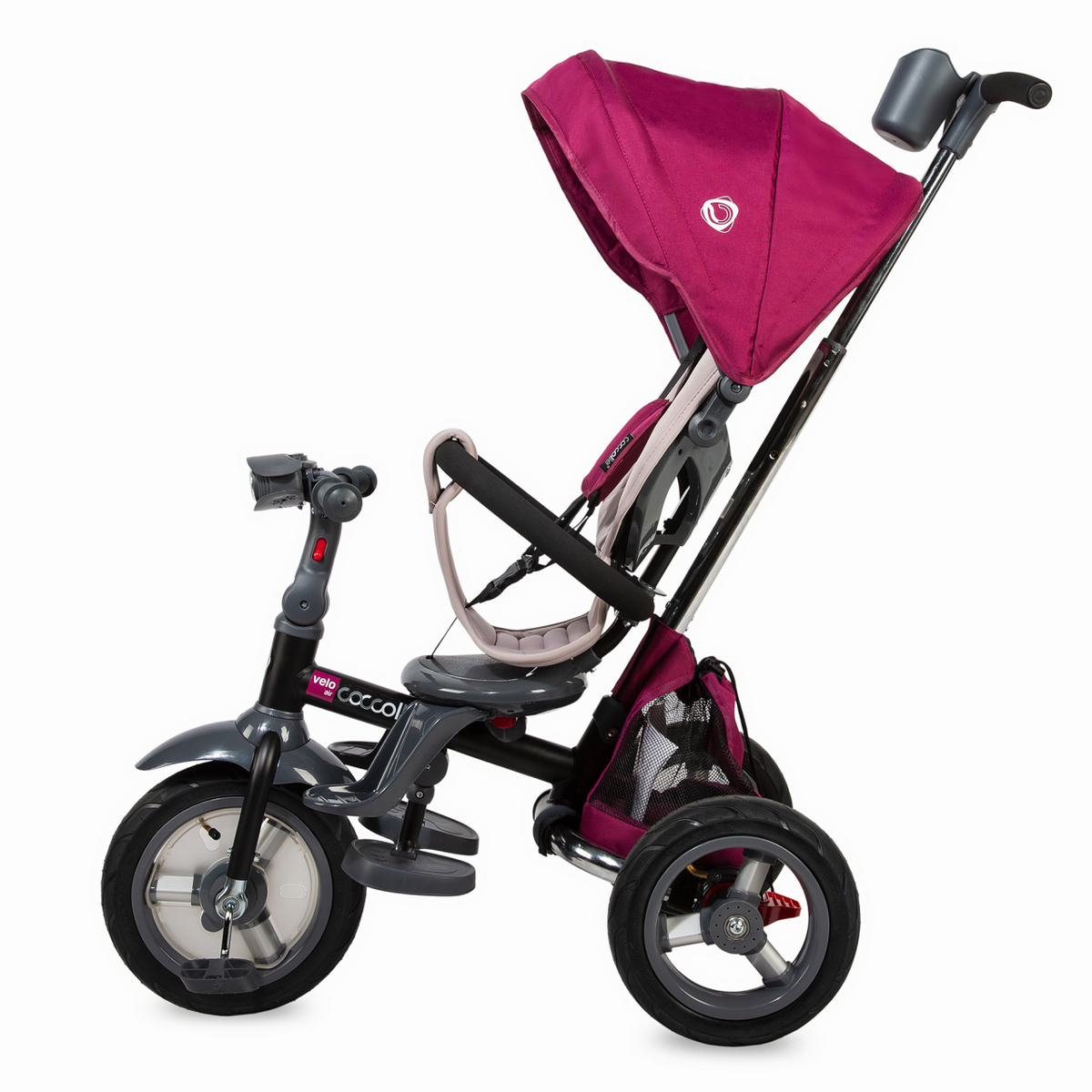 Tricicleta multifunctionala 4in1 cu sezut reversibil Coccolle Velo Air Violet - gogobaby.ro