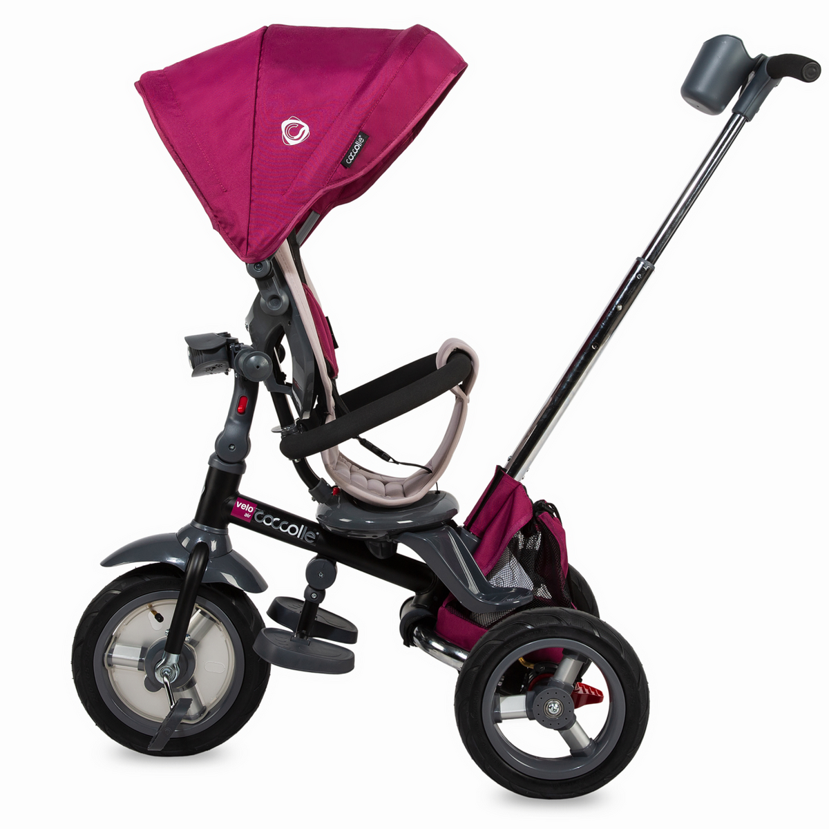 Tricicleta multifunctionala 4in1 cu sezut reversibil Coccolle Velo Air Violet - gogobaby.ro