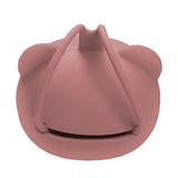 Suport pentru suzeta din silicon, AppeKids, The Little Bear - Old Rose