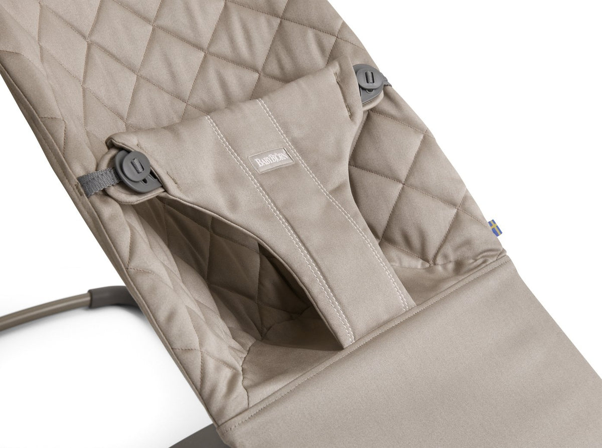 BabyBjorn - Balansoar Bliss Sand Grey, Bumbac - gogobaby.ro