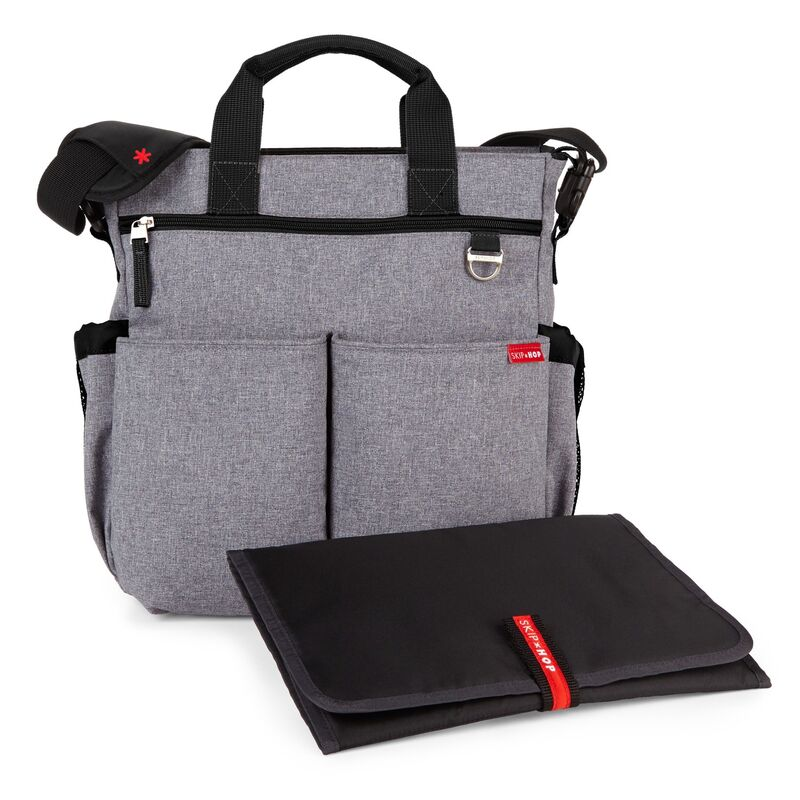 Skip Hop-Geanta de scutece Duo Signature Heather grey - gogobaby.ro