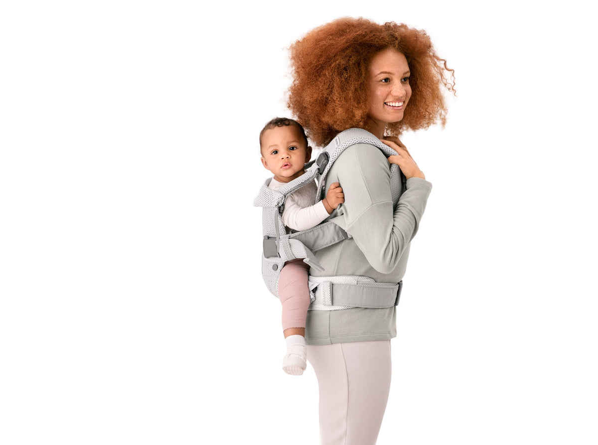 BabyBjorn - Marsupiu anatomic One Air - Greige, 3D Mesh