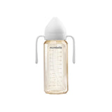 Biberon Anti-colici Mombella Classic PPSU, 300 ml, cu Tetină Silicon L - Flux Rapid  (6-9 Luni) - Ivory