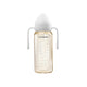 Biberon Anti-colici Mombella Classic PPSU, 300 ml, cu Tetină Silicon L - Flux Rapid  (6-9 Luni) - Ivory