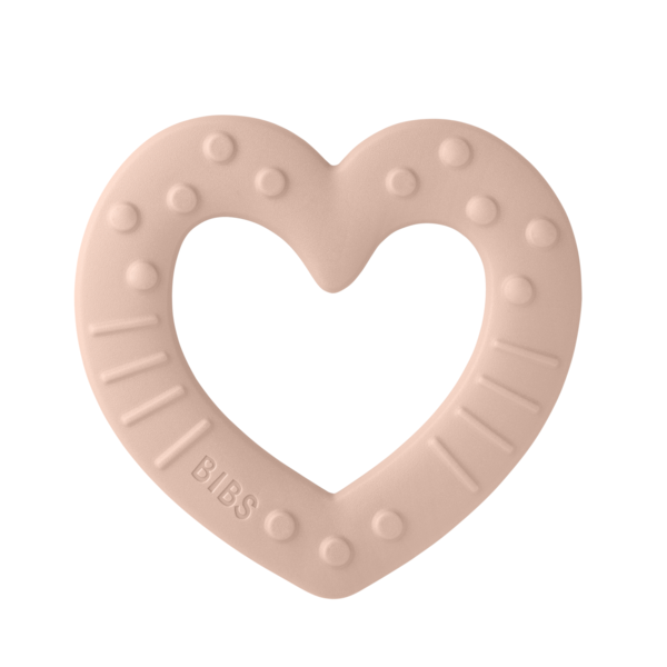 BIBS - Jucarie de dentitie in forma de inima, Blush - gogobaby.ro