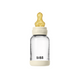 BIBS - Set complet biberon din sticla anticolici cu tetina din latex, flux lent, 120 ml, Ivory