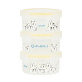 Badabulle - Set 3 boluri ermetice Maxi 300 ml, pentru pastrarea hranei