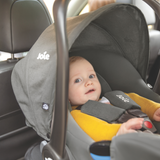 Joie - Scoica auto i-Snug 2 cu tetiera reglabila, 40-75 cm, Quartz, testata ADAC si certificata R129