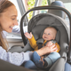 Joie - Scoica auto i-Snug 2 cu tetiera reglabila, 40-75 cm, Raven, testata ADAC si certificata R129